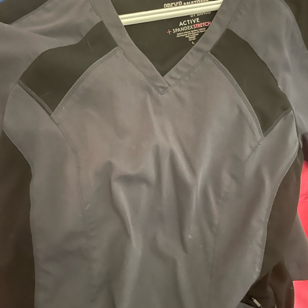 Size large greys anatomy and Cherokee scrubs. Will sell in a bundle or as sets